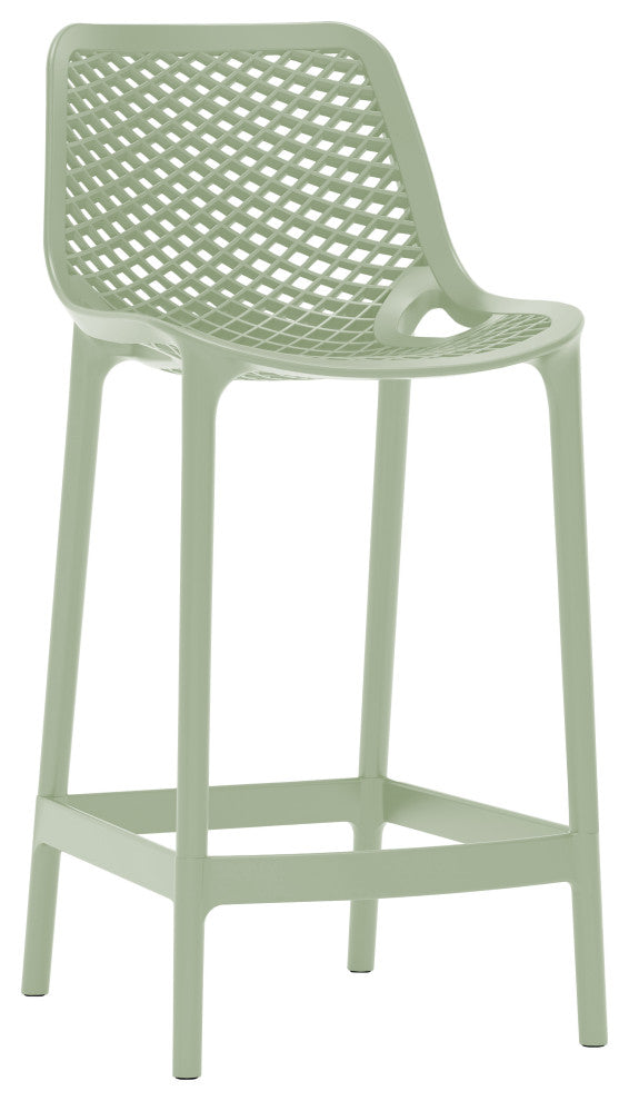 Mykonos Outdoor Patio Stool (Set of 4), Mint