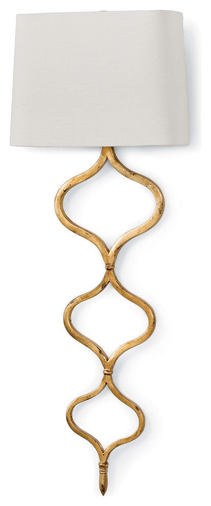 Sinuous Sconce (Gold Leaf)