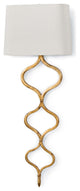 Sinuous Sconce (Gold Leaf)