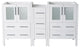 Fresca FCB62-241224WH Torino 60" White Modern Bathroom Cabinets