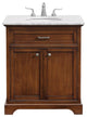 Amber Single Bathroom Vanity, Blue, Teak, 30"