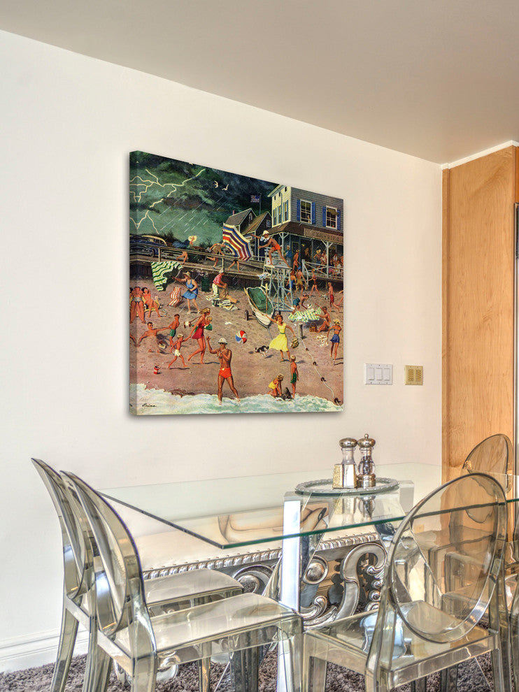 "Thunderstorm at the Shore" Print on Canvas by Ben Kimberly Prins