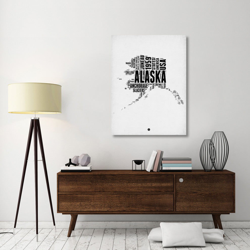 "Alaska Word Cloud 2" Fine Art Print