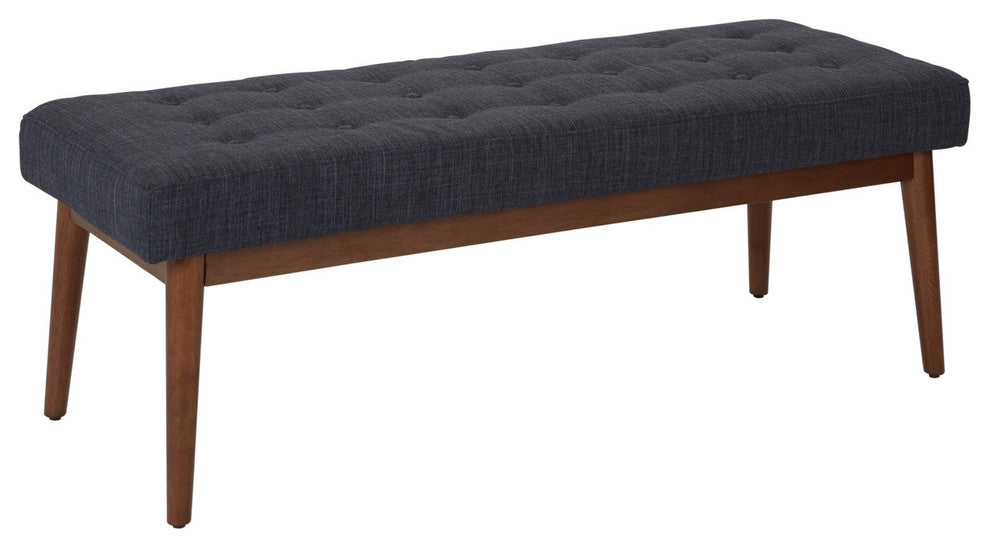 West Park Bench With Coffeeed Legs, Navy