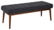 West Park Bench With Coffeeed Legs, Navy