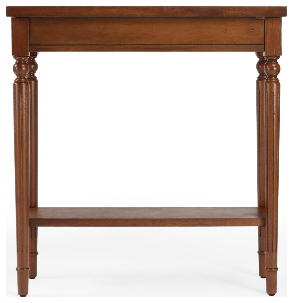 Aubrey Console Table, Medium Brown