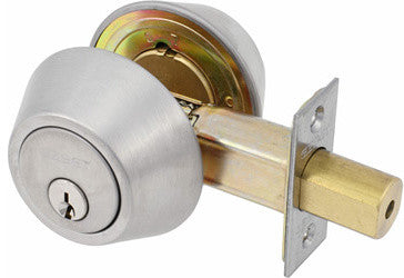 Delaney Hardware Double Cylinder Deadbolt, Satin Nickel