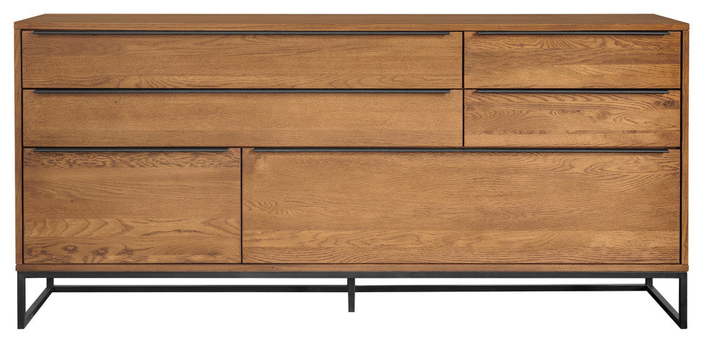 Nevada Rustic 2-Piece set With Dining Table and Sideboard, Balsamico