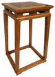 Tapered Table, Ming-Style Handmade Elm Wood With Burl Top