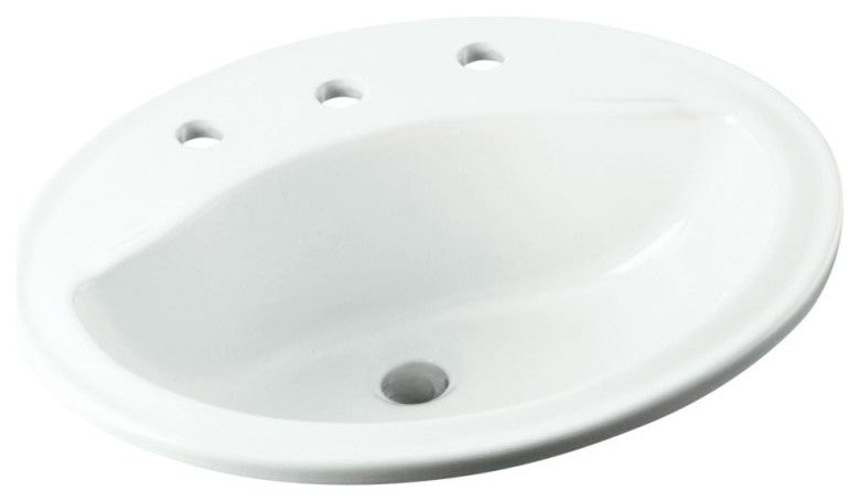 Sterling, Bathroom Sink, White, 17"x20"x8"