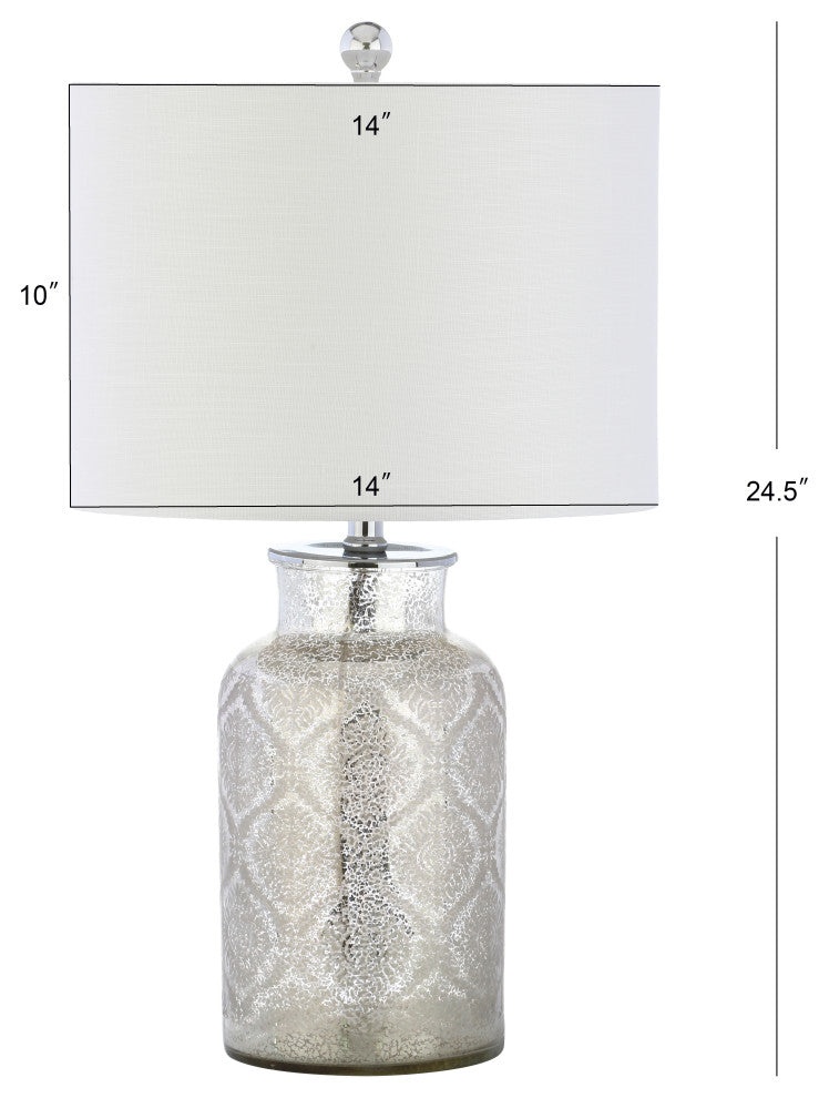 Emilia Trellis Pattern Glass Table Lamp, Emilia