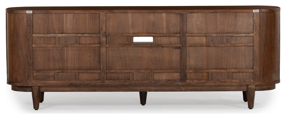 Canggu Cane Solid Wood Media Stand