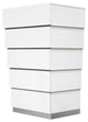 Florence White Modern 5-Drawer Chest
