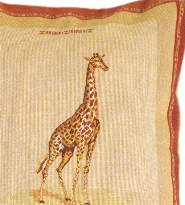 Pillow Decor - Giraffe French Tapestry Throw Pillow