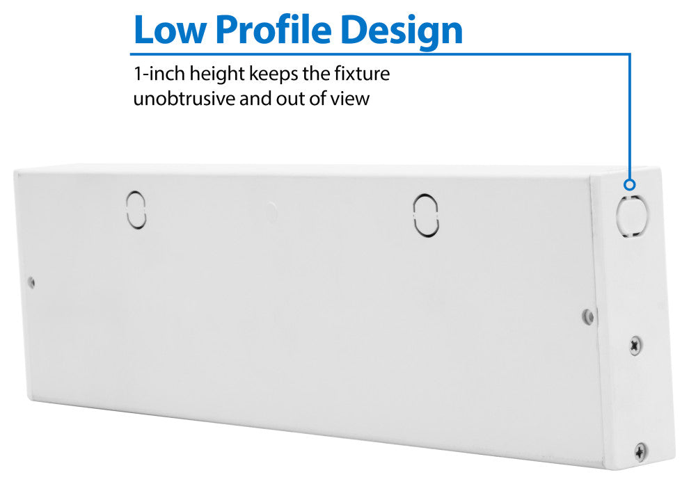 NUC-5 Series Selectable LED Under Cabinet Light, White, 12.5