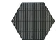 Slat 64" Hexagon Top With Hole, Antique Bisque