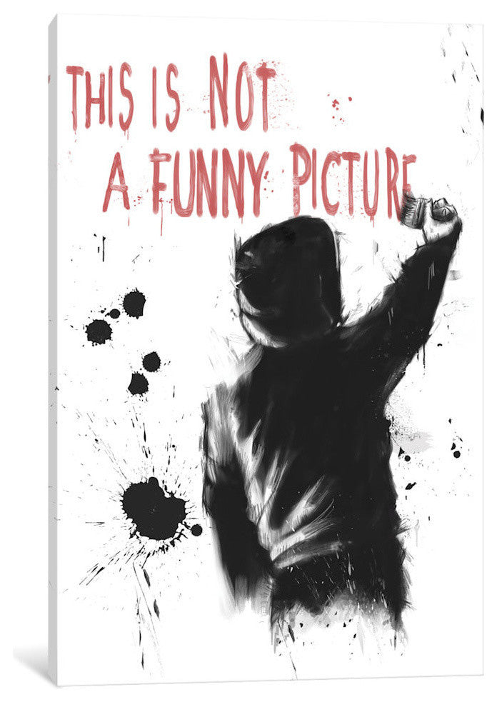 "Not Funny" by Balazs Solti, 26x18x1.5