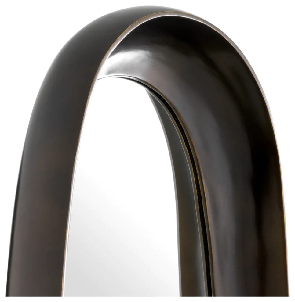 Free-Form Vintage Mirror L, Eichholtz Sandals, Brown