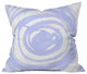 Amy Sia Swirl Pale Blue Throw Pillow, 26"x26"