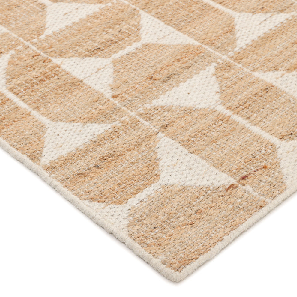 Elle Handmade Area Rug Ivory, 3' 0" X 5' 0"