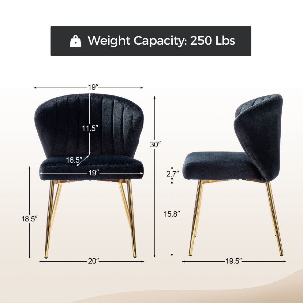 Milia Dining Chair, Black