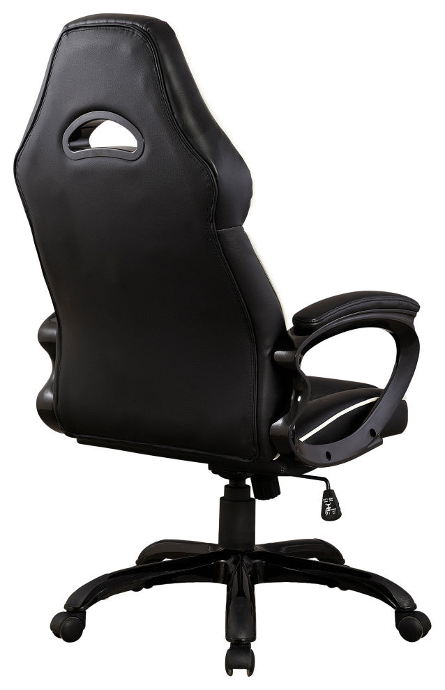 Techni Mobili High Back Executive Sport Race Office Chair. Color: Black