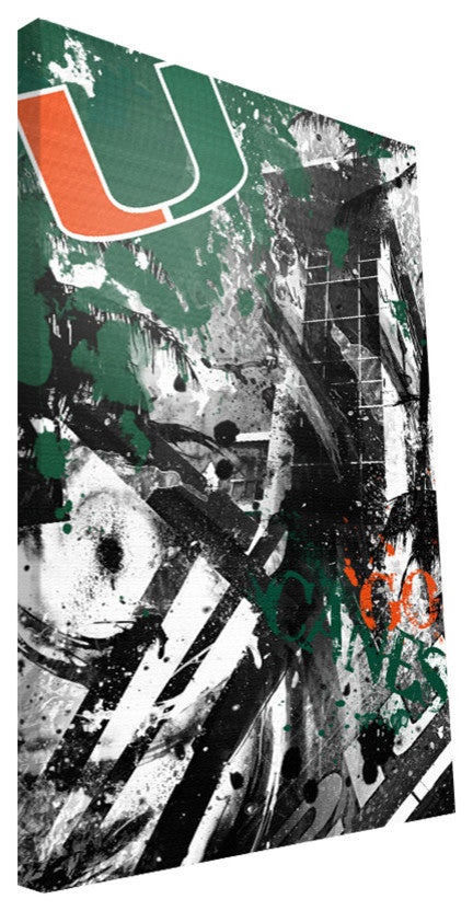 MIA Hurricanes Spirit Canvas Print, 16"x24"