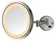 Jerdon HL1016CL 9.5-Inch LED Halo Lighted Wall Mount Mirror w/ 5x Magnification