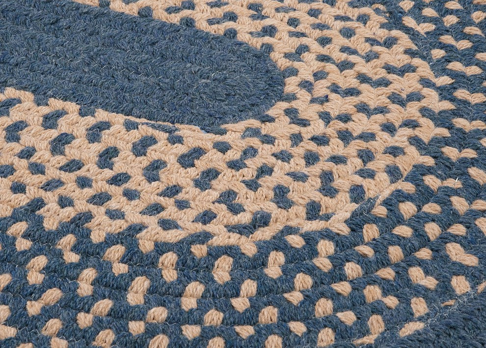 Colonial Mills Jackson JK50 Federal Blue Traditional Area Rug, Round 12'x12'