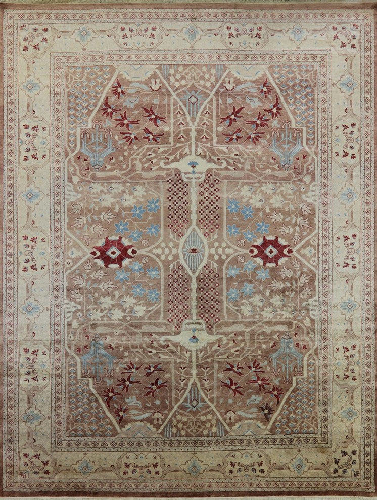 Oriental Peshawar Hand Knotted Rug 9'x12', P2560