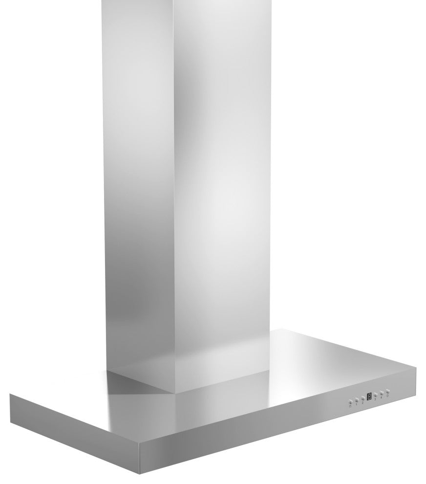 ZLINE 30, Wall Mount Range Hood, Stainless Steel With Crown Molding KECRN-30