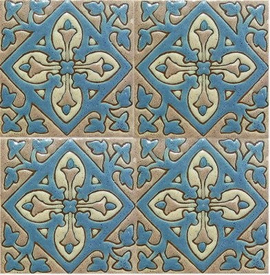 4.2x4.2 9 pcs Smoked Verona Alhambra Talavera Mexican Tile