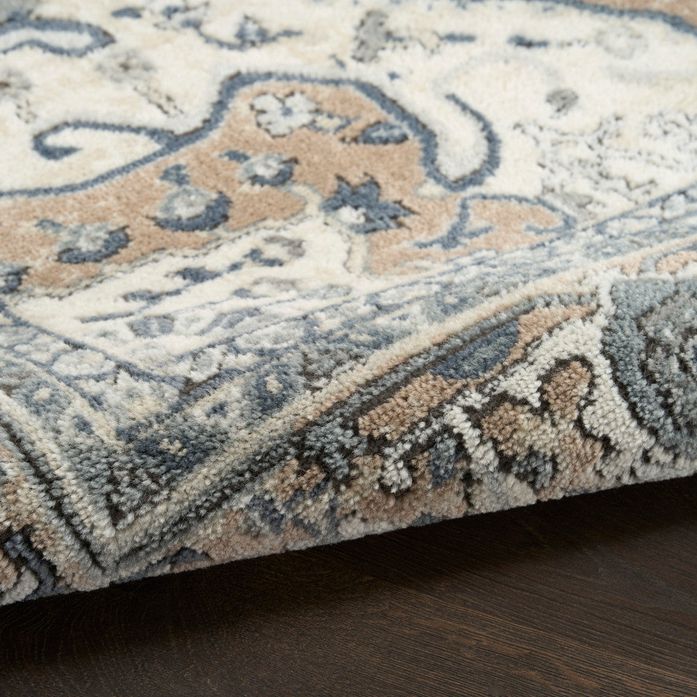 Nourison Quarry 2'2" x 3'9" Ivory Taupe Vintage Indoor Rug