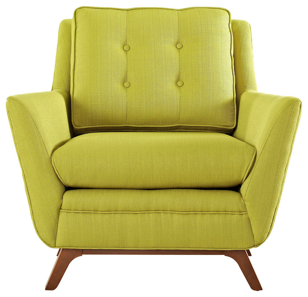 Modern Contemporary Fabric Armchair , Green, Fabric