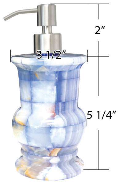 Plaid Blue Lotion Dispenser