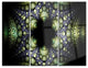 "Into the Center of Fraction" Digital Metal Wall Art, 3 Panels, 36"x28"