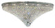 Elegant Tranquil Flush Mount, Chrome Finish With Royal Cut Crystal