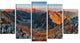 "Rocky Slovakia Mountains" Landscape Wall Art Canvas Print, 5 Panels, 60"x32"