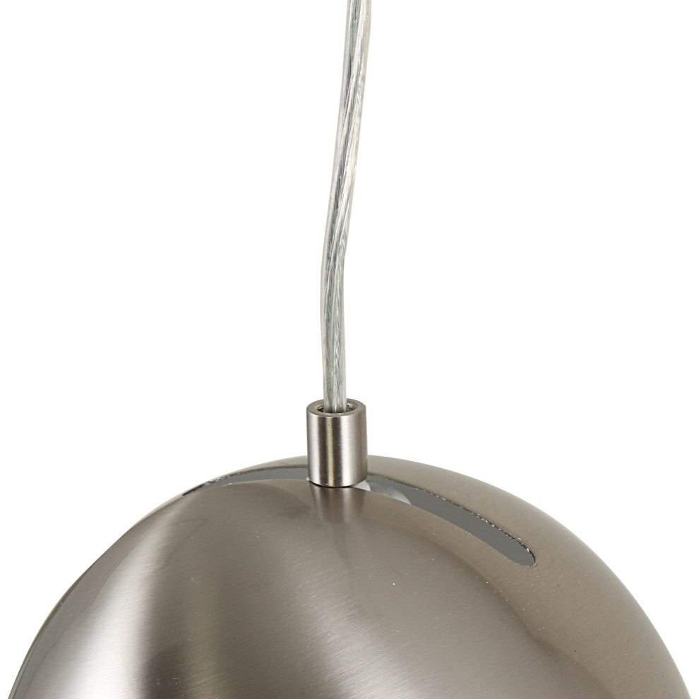 CHLOE Lighting Ironclad Contemporary 1-Light Mini Pendant, Brushed Nickel