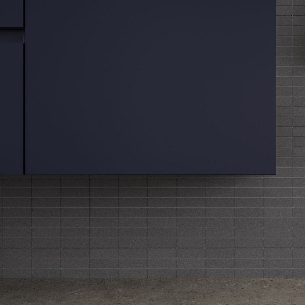 Boutique Bath Vanity, Blue, 60", Single Sink, Freestanding