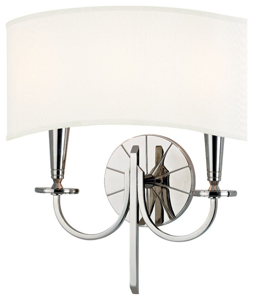 Hudson Valley Mason 2-LT Wall Sconce 8022-PN - Polished Nickel