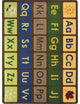 Any Day Alphabet 5'4" X 7'8" Area Rug, Color Earthtone