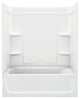 Sterling Ensemble 60"x30"x18.75" Vikrell Left or Right-Hand Shower Kit, White
