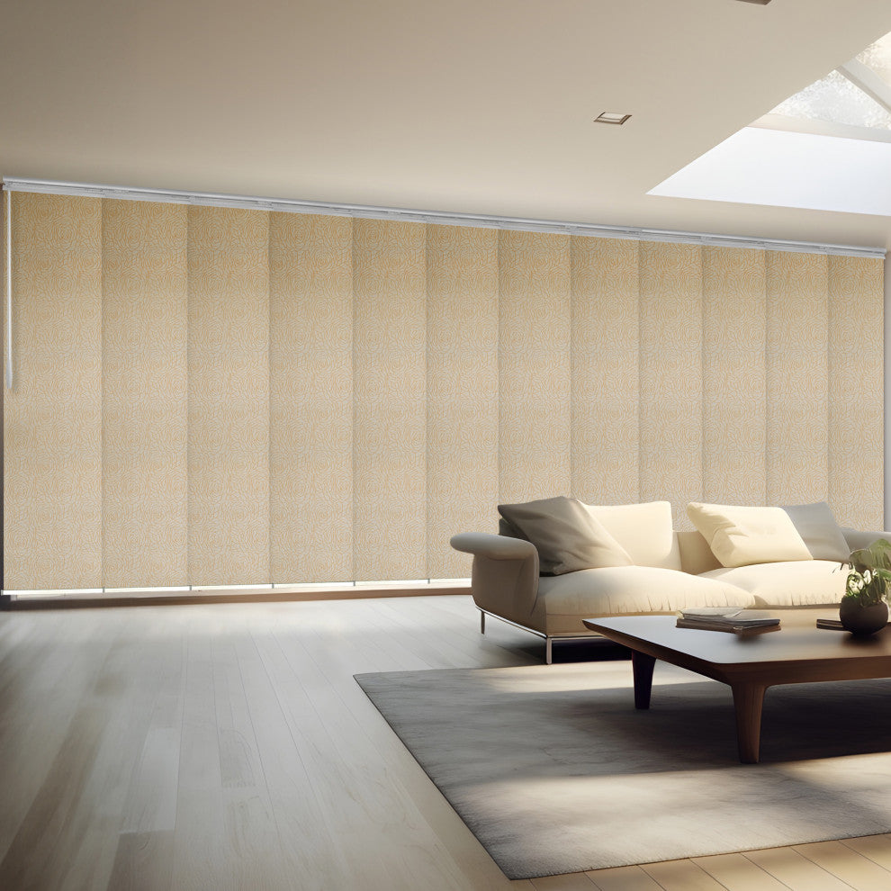 Raisa 12-Panel Track Extendable Vertical Blinds 140-260"W