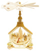 Richard Glaesser Nativity Scene Pyramid- Gold