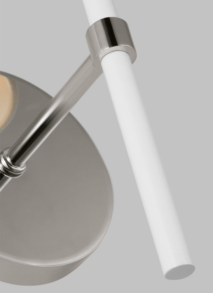 Monroe Small Single Sconce, Polished Nickel