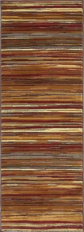 Unique Loom Beige Barista Icatu 2' 2 x 6' 0 Runner Rug