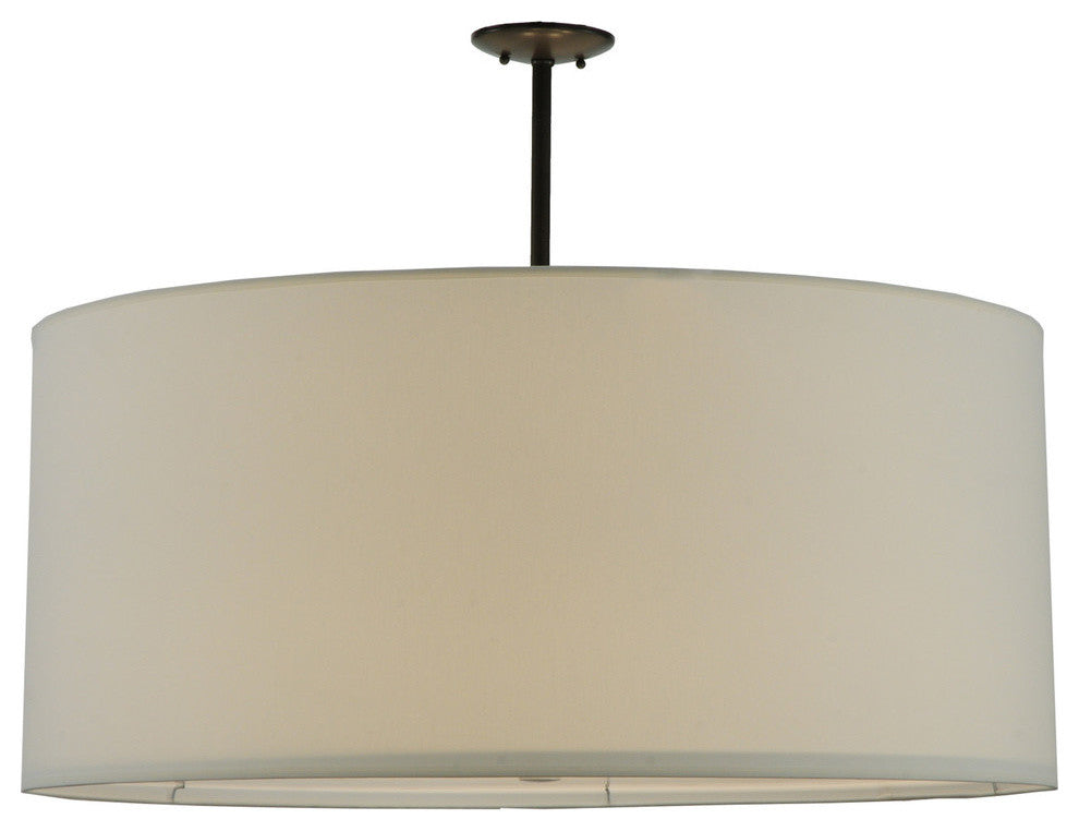36" Cilindro White Textrene Pendant