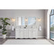 Vanity With Mirror, Sconce and Faucet Included, White, 72"