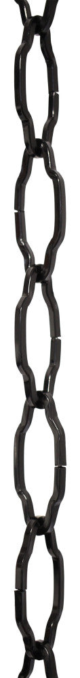 RCH Hardware Steel Cathedral Chandelier Chain, 2 Sizes, 3', Black, U45